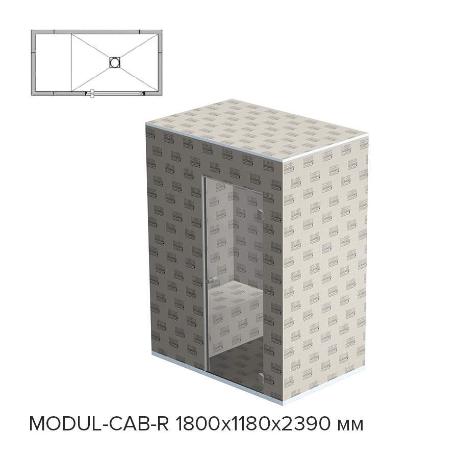 Готовый хамам Lux Elements Modul-Cab-R 1800/1180 (рис.3)