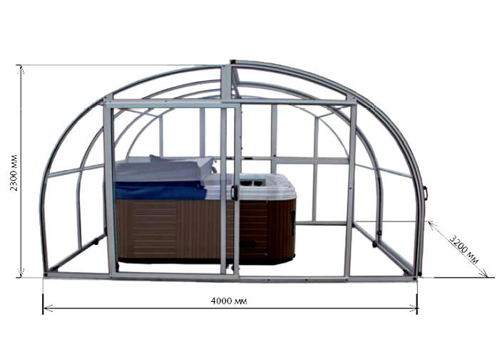 Павильон для спа-бассейна Dallas SPA (рис.2)